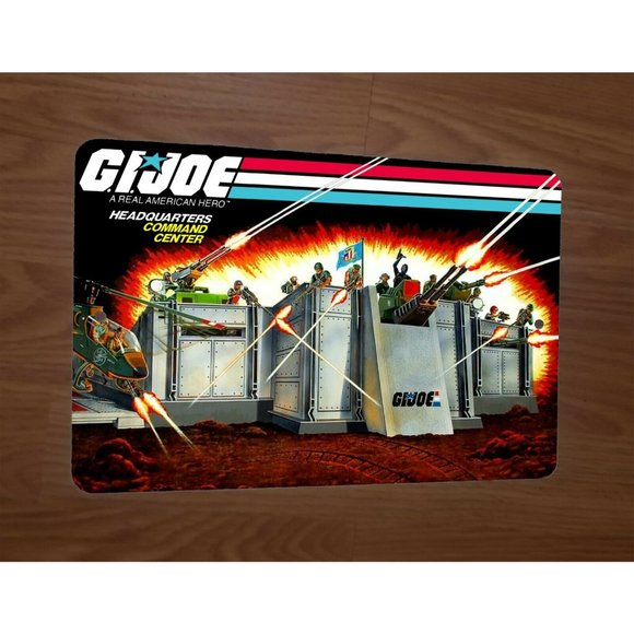 GI Joe Headquarters Command Center Artwork 8x12 Metal Wall Sign - Picture 1 of 1
